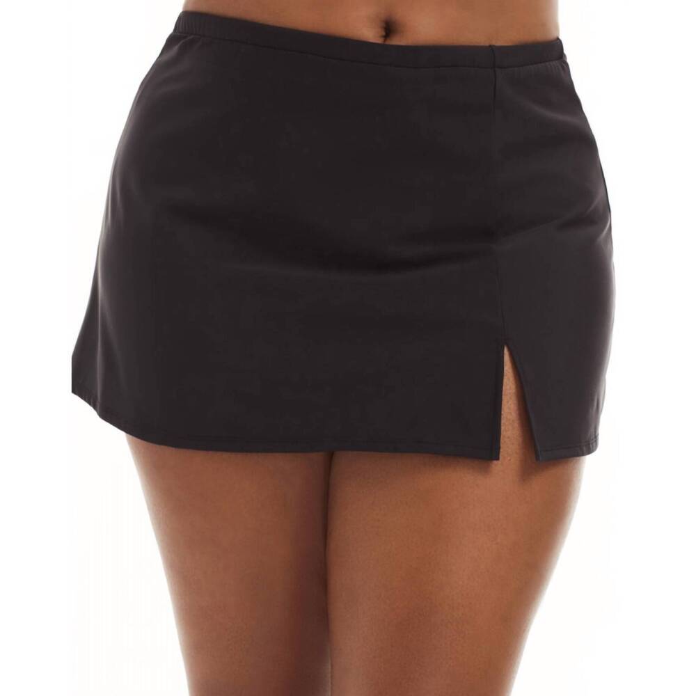 NEW ALWAYS FOR ME plus size swim skirt in black